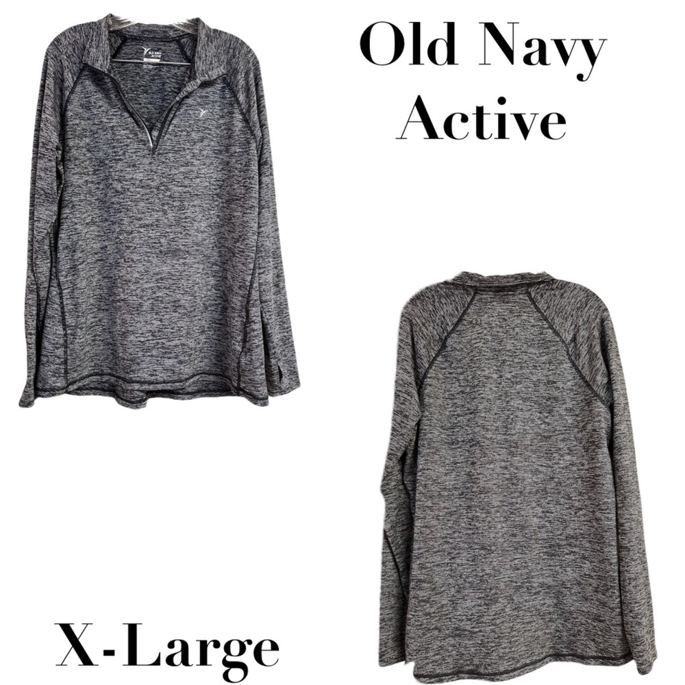 Old Navy Active Go Dry Athletic Zip Up Pullover Sweater Size XL
